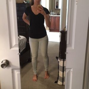 American eagle light wash jeggings